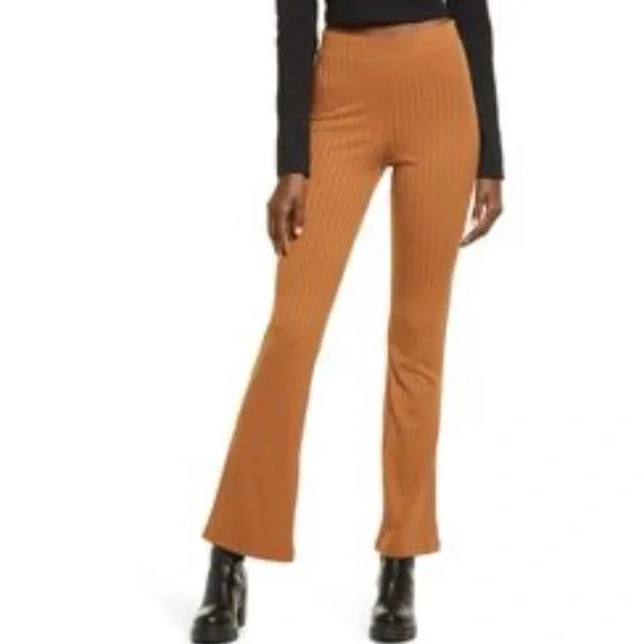 SMALL NEW BP. Ribbed Knit Streachy Pull On Pants - Picture 3 of 6